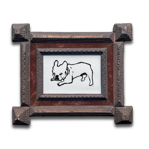 "Mark's Dog" in a Vintage Frame