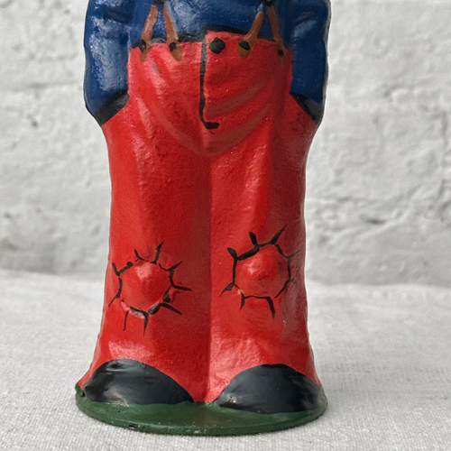 Nostalgic Papier Mâché Rabbit Candy Box in Blue & Red