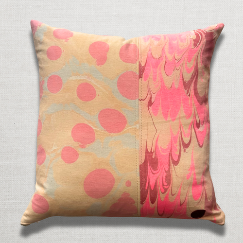 Hand Marbled One-of-a-Kind Pillow (SW723)