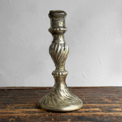 19th-century Mercury Glass Candle Holder (#10-2)
