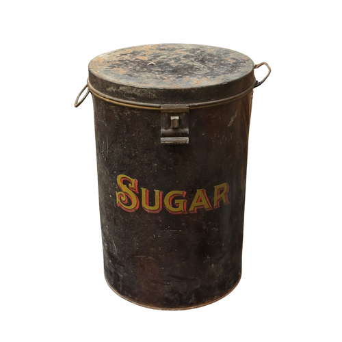 19th-century American Sugar Tin Container