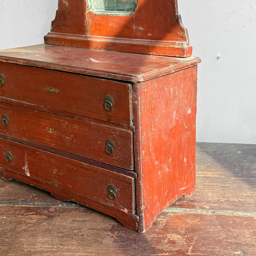 Early 20th-century Painted Miniature Doll's Chest