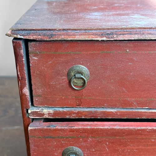 Early 20th-century Painted Miniature Doll's Chest
