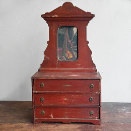 Early 20th-century Painted Miniature Doll's Chest