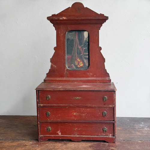 Early 20th-century Painted Miniature Doll's Chest