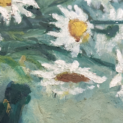 Mid 20th-century Dutch Daisies Still Life Painting