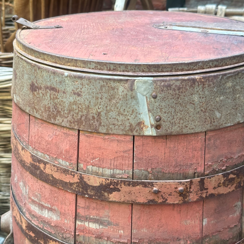 19th-century Painted Barrel