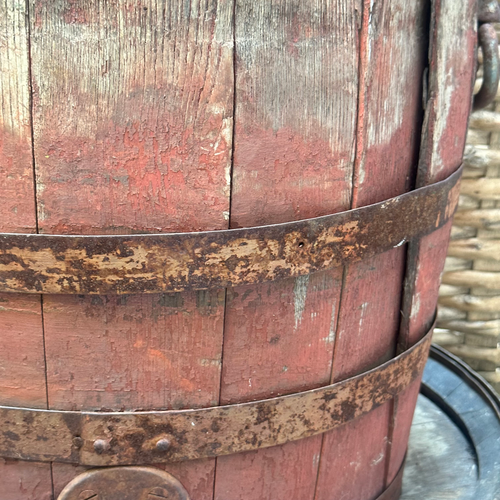 19th-century Painted Barrel