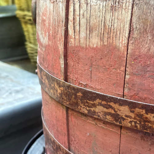 19th-century Painted Barrel