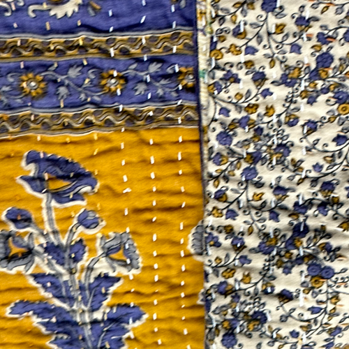 Vintage Sari Double Bedcover (#602)