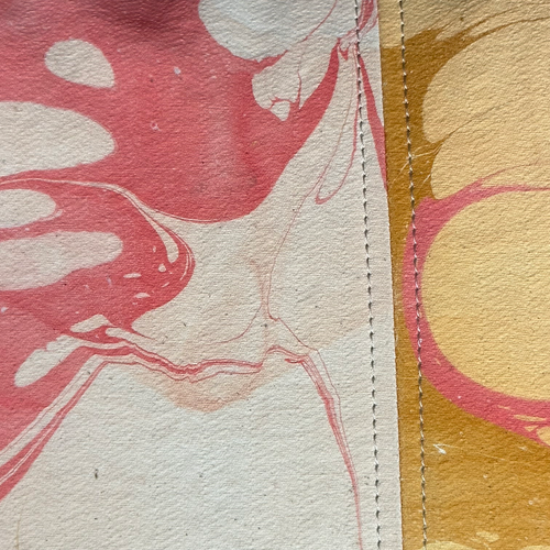 Hand Marbled One-of-a-Kind Pillow (SW02)