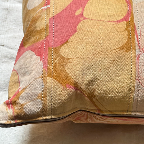 Hand Marbled One-of-a-Kind Pillow (SW02)