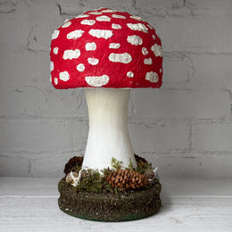 Handmade Wooden Mushroom Creation (#2) by Crystal Sloan