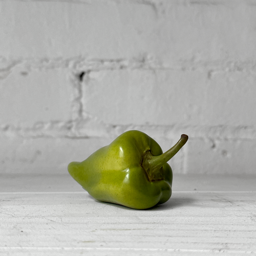Small Porcelain Green Chili Pepper