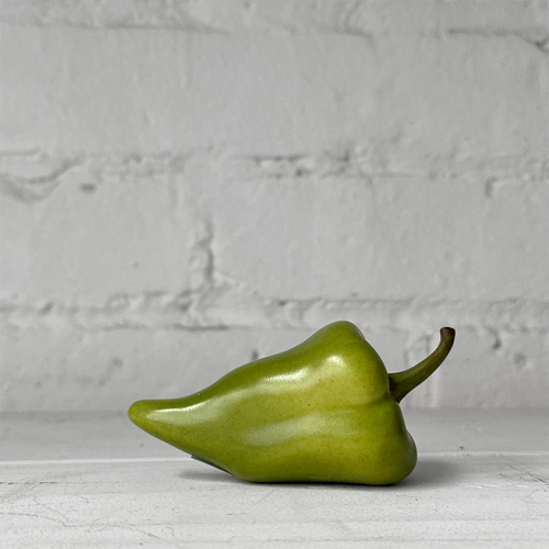 Small Porcelain Green Chili Pepper