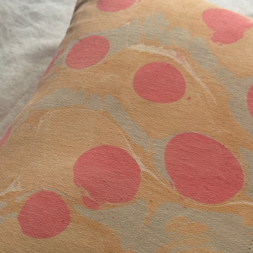 Hand Marbled One-of-a-Kind Pillow (SW723)