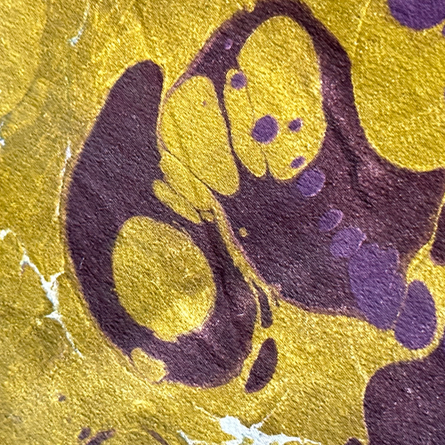 Hand Marbled One-of-a-Kind Zipper Pouch (#P02)