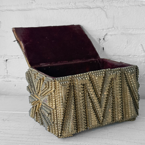 20th-century Tramp Art Box