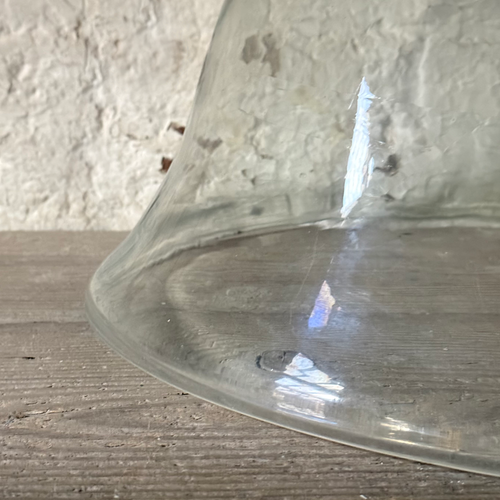 Large 19th-century French Glass Cloche de Melon (LG-02)