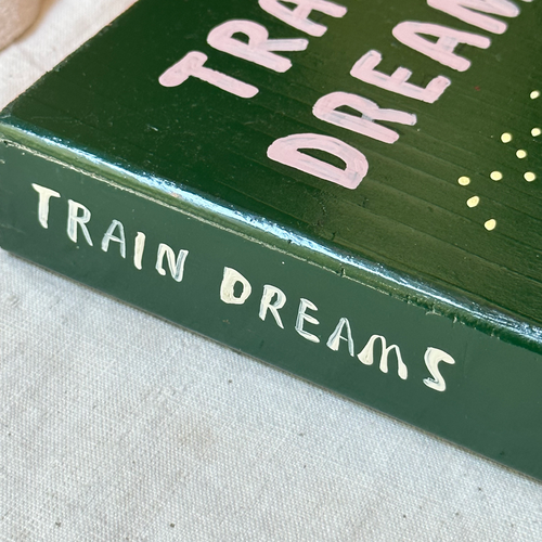 Leanne Shapton "Train Dreams" Painted Wooden Book
