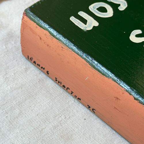 Leanne Shapton "Train Dreams" Painted Wooden Book