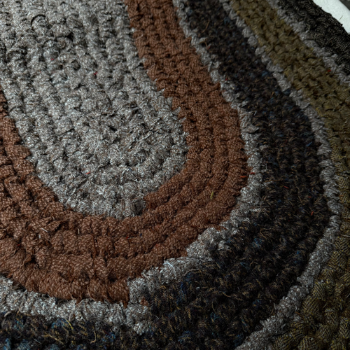 Olly Crocheted Vintage Wool Suit Rug #2