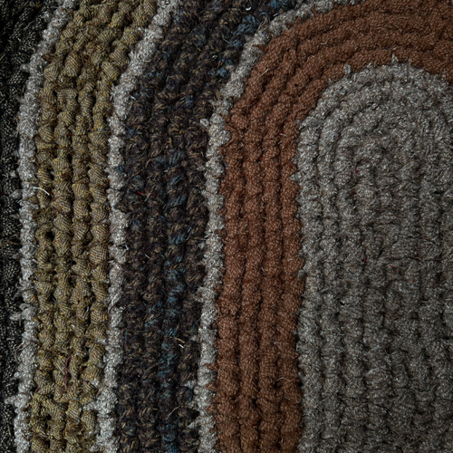 Olly Crocheted Vintage Wool Suit Rug #2