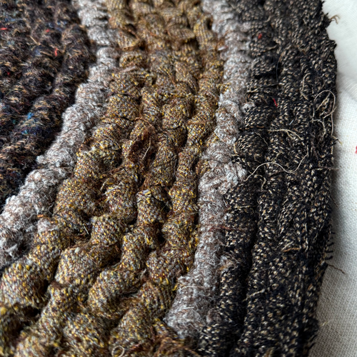 Olly Crocheted Vintage Wool Suit Rug #2
