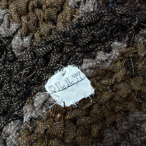 Olly Crocheted Vintage Wool Suit Rug #2