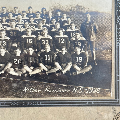 Vintage Football Team Framed Photograph