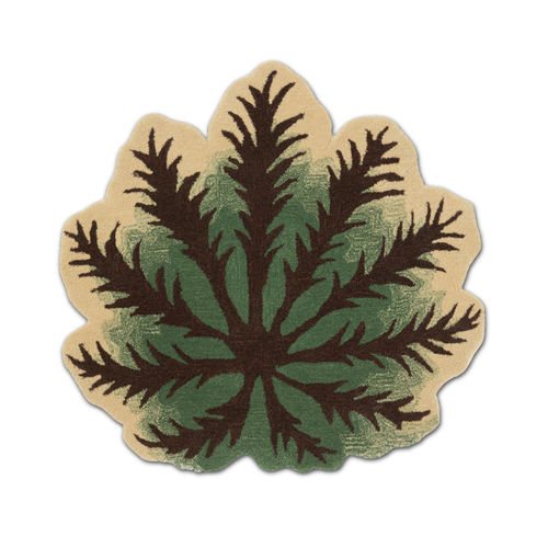 John Derian Fatsia Leaf Rug