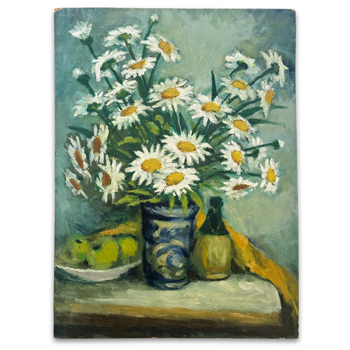 Mid 20th-century Dutch Daisies Still Life Painting