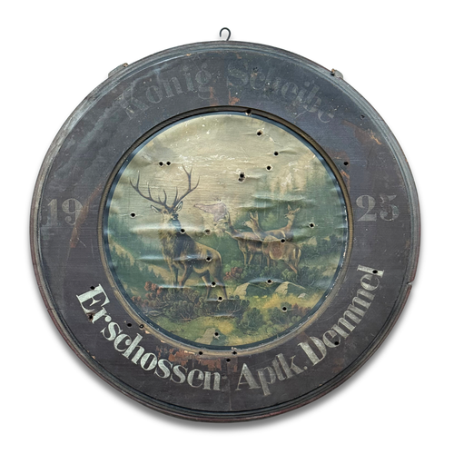 20th-century Black Forest Carved Target
