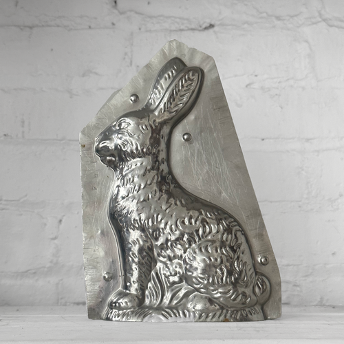 Antique Chocolate Rabbit Tin Mold (#02)