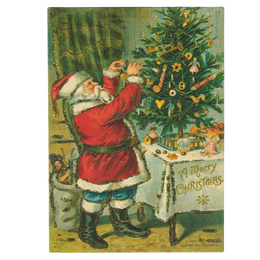 Santa Trimming the Tree