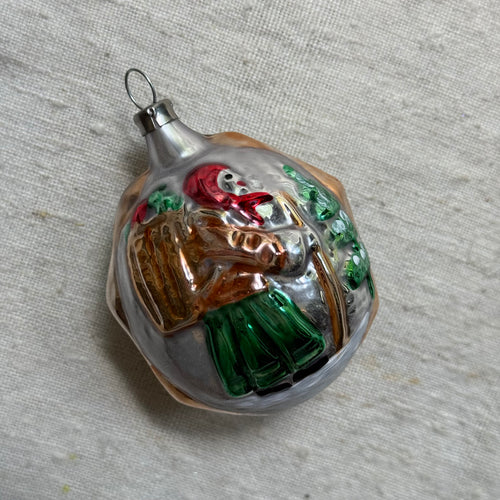 Nostalgic Bauble with Santa & Witch Ornament