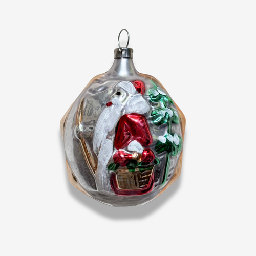 Nostalgic Bauble with Santa & Witch Ornament