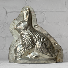 Antique Chocolate Rabbit Tin Mold (#32)