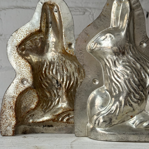 Antique Chocolate Rabbit Tin Mold (#32)
