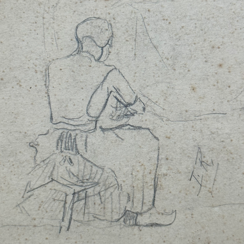 Evert Rabbers Early 20th-century Farm Animal Drawing (ERA40)