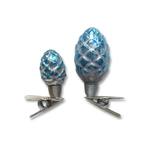 Nostalgic Set of 2 Clip-on Pine Cone Ornaments