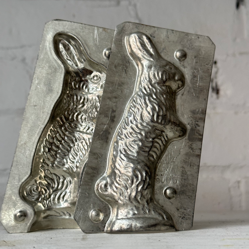 Antique Chocolate Rabbit Tin Mold (#33)