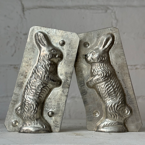 Antique Chocolate Rabbit Tin Mold (#33)