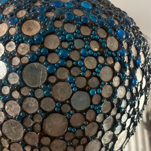 Glass "Majarincess” Lantern in Blue by Adam Kurtzman
