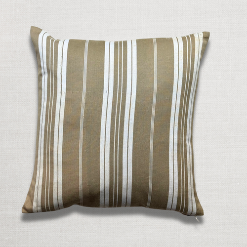 Custom 19th-century French Ticking Pillow (#3-20)