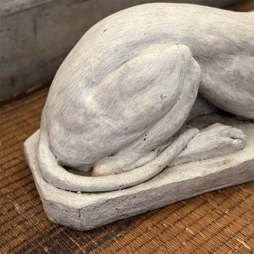 Pair of Vintage Garden Greyhound Statues