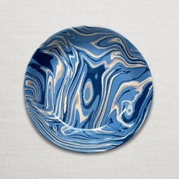 Marbled Soup Plate in Arcachon (AR #703)