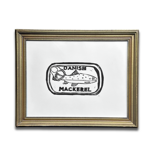 "Mackerel" in a Vintage Frame