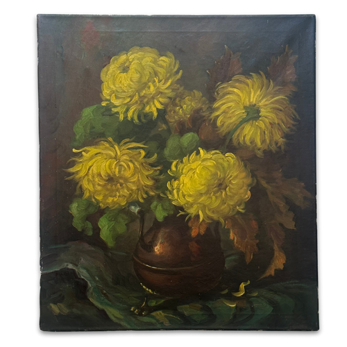 19th-century Dutch Floral Still Life Painting