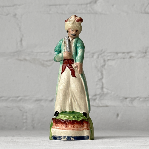19th-century Porcelain Staffordshire Turkish Figurine